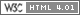 HTML 4.01 Transitional V&aacute;lido